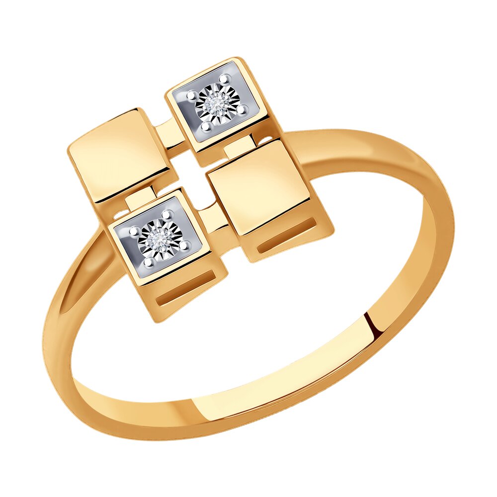 

Кольцо SOKOLOV Diamonds из комбинированного золота с бриллиантами