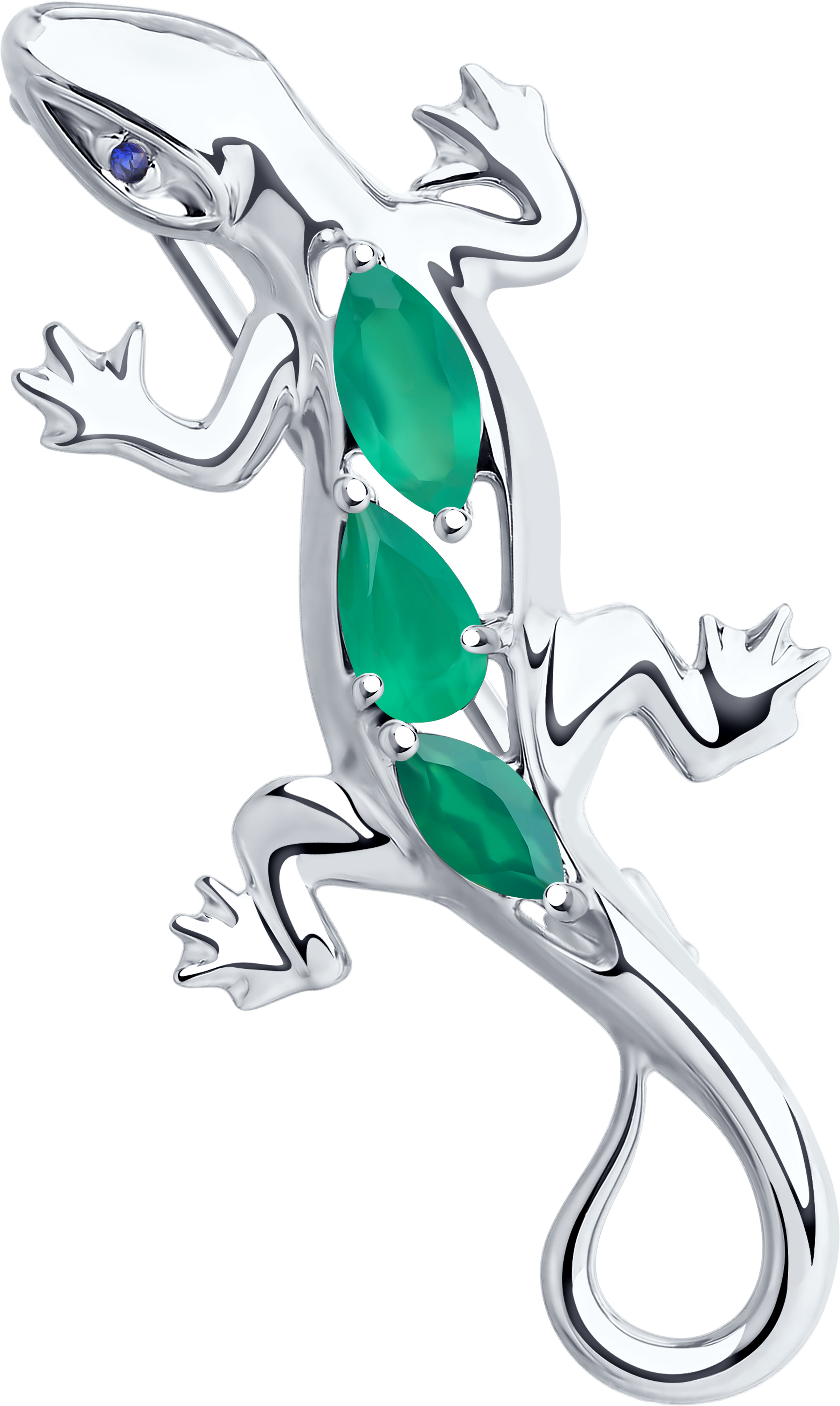 Брошь SOKOLOV из серебра с агатами и фианитом 2300₽