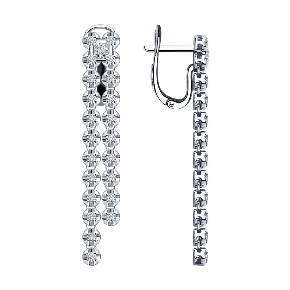 

Серьги SOKOLOV Diamonds из белого золота с бриллиантами