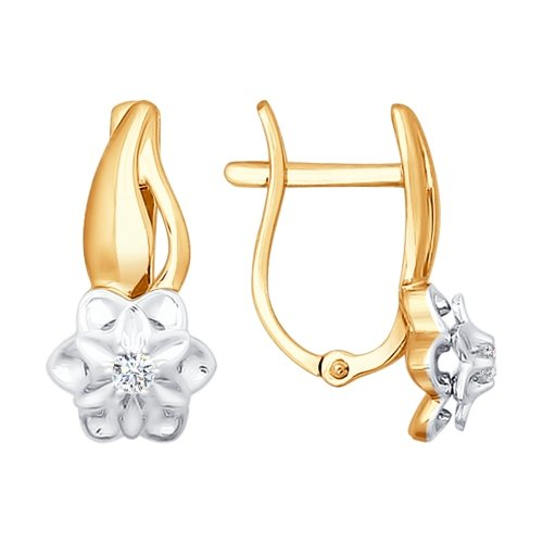 

Серьги SOKOLOV Diamonds из комбинированного золота с бриллиантами