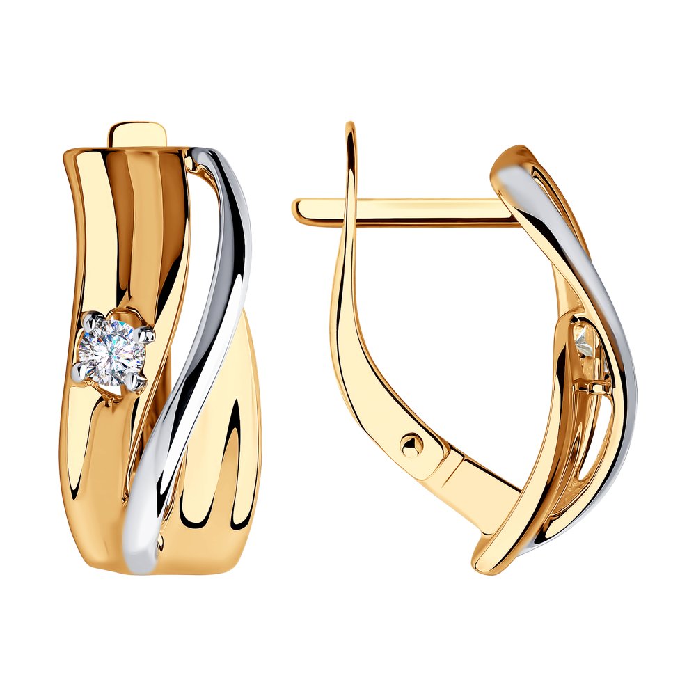 

Серьги SOKOLOV из золота с фианитами