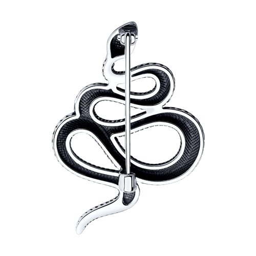 Брошь из чернёного серебра - фото 2