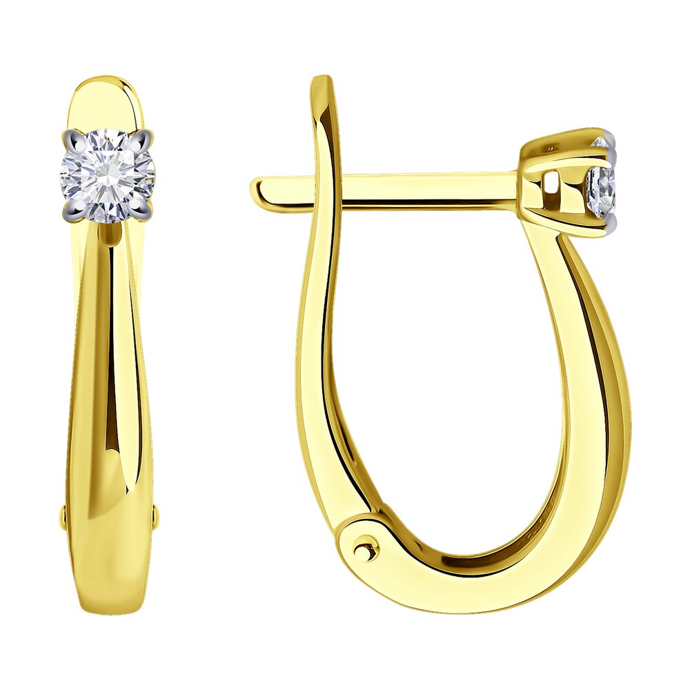 

Серьги SOKOLOV Diamonds из желтого золота с бриллиантами