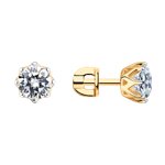 Серьги из серебра со Swarovski Zirconia