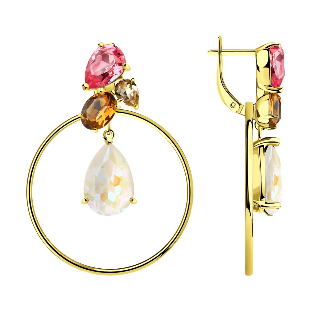 

Серьги SOKOLOV из серебра с кристаллами Swarovski