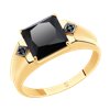 Кольцо SOKOLOV из золота с ониксом и фианитами 29200₽