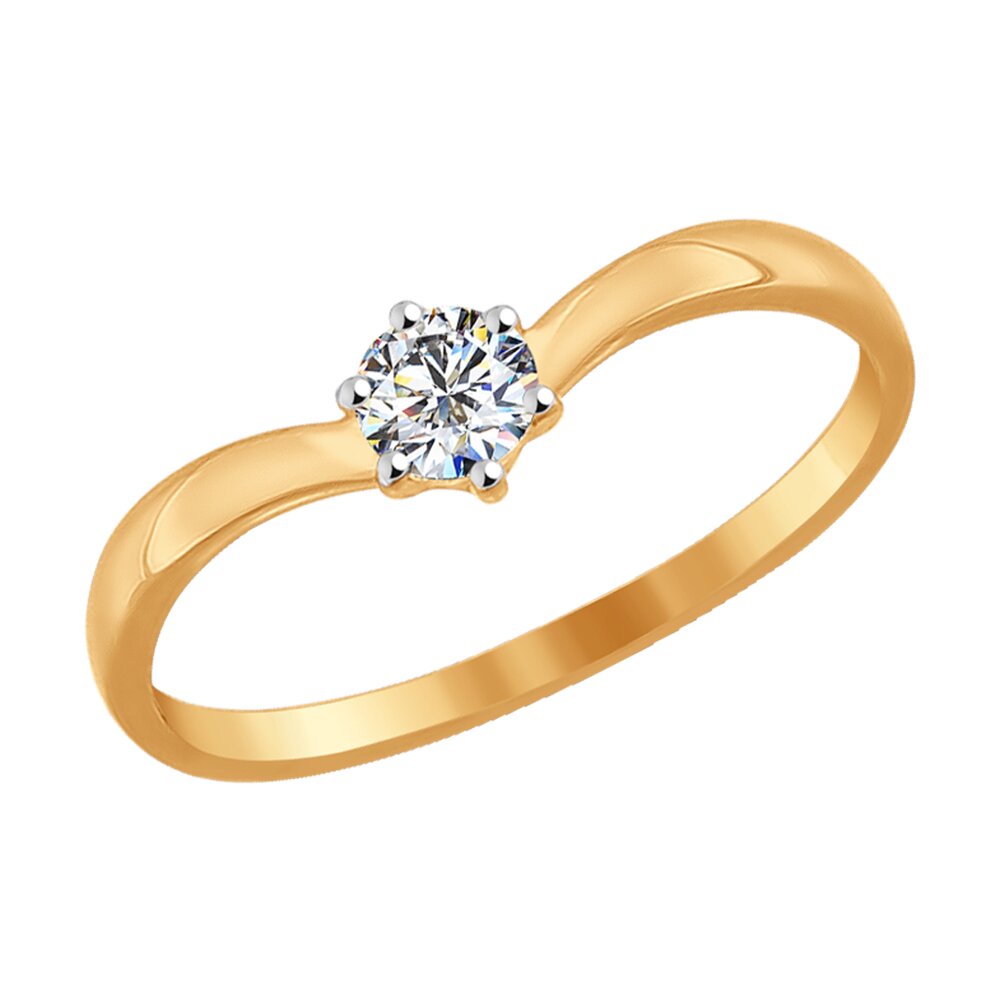 

Кольцо SOKOLOV из золота с фианитом