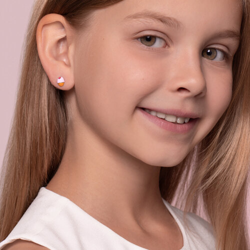 Серьги из серебра с эмалью - фото 3