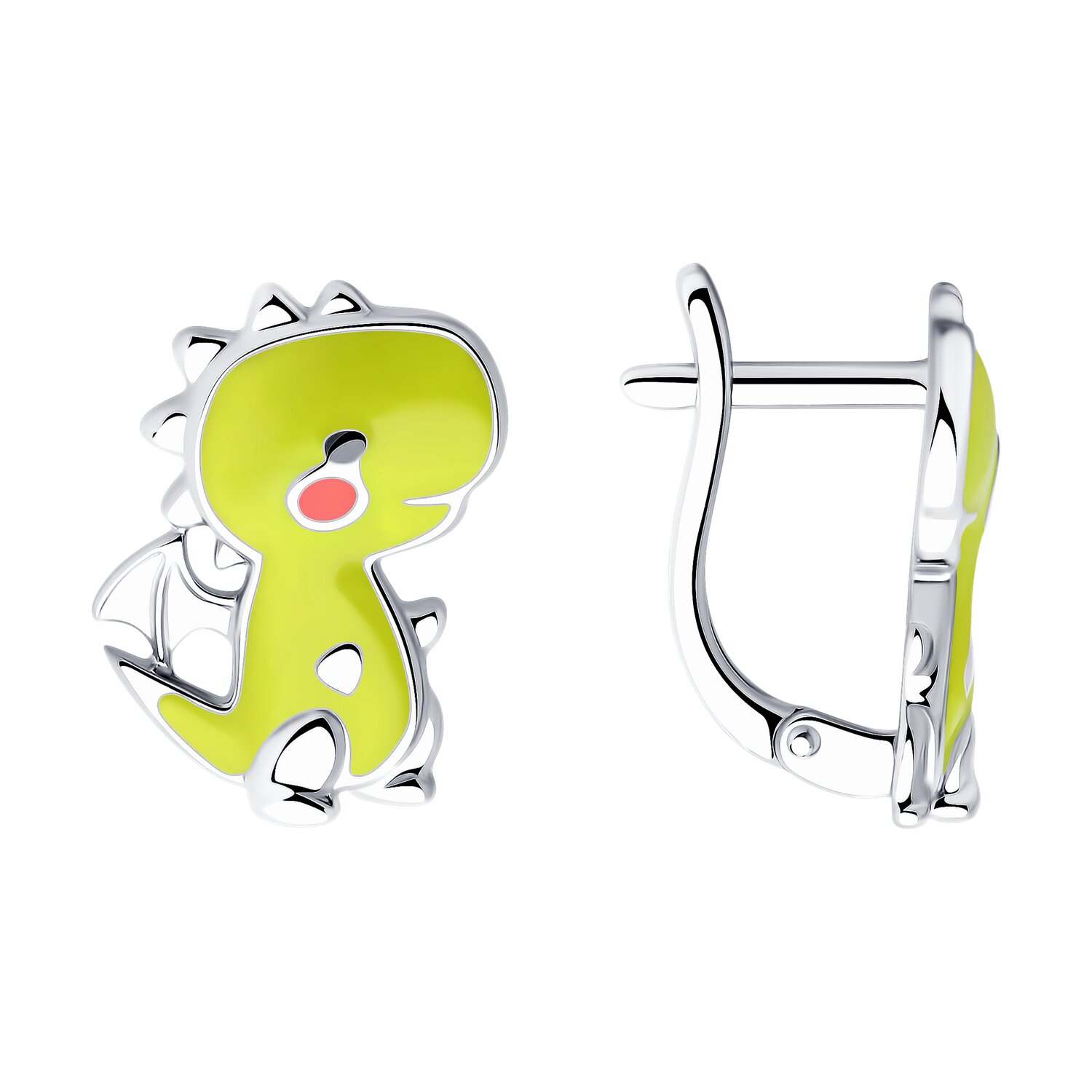 Серьги из серебра с эмалью SOKOLOV - купить в официальном интернет ...