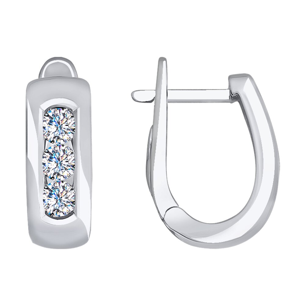 

Серьги SOKOLOV Diamonds из белого золота с бриллиантами
