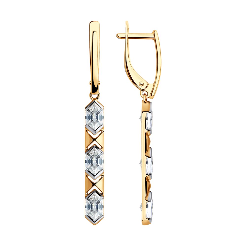 

Серьги SOKOLOV из золота со Swarovski Zirconia