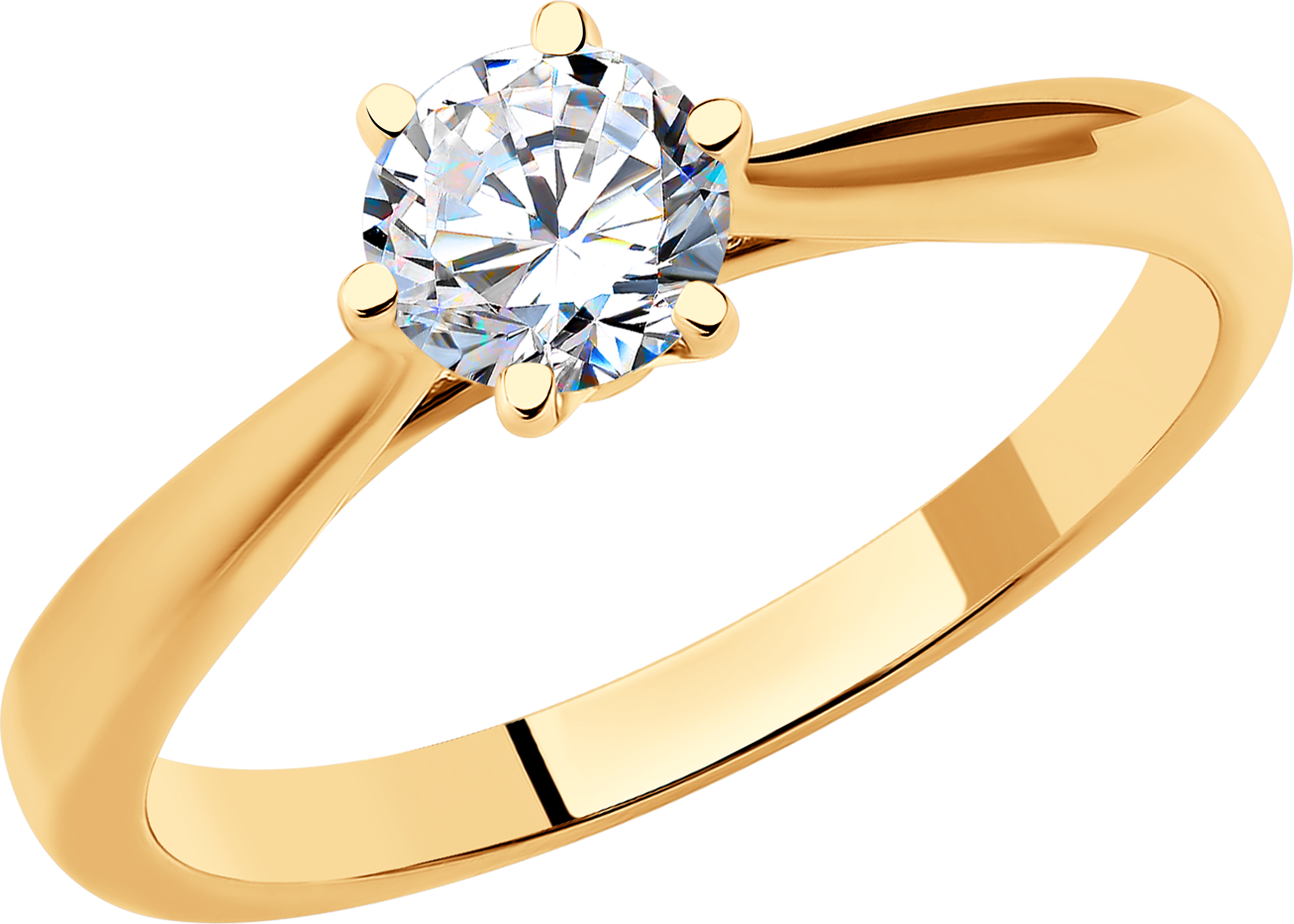 Кольцо SOKOLOV Diamonds из золота с бриллиантом