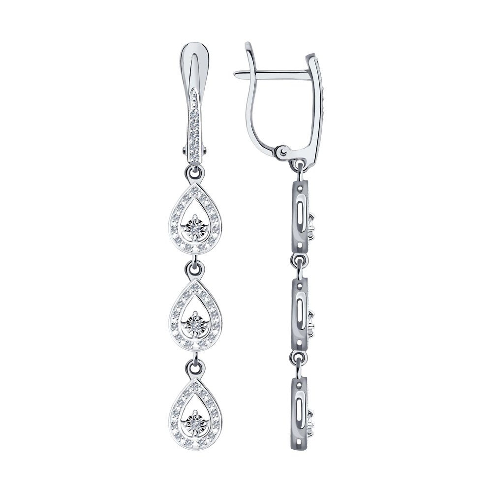 

Серьги SOKOLOV Diamonds из белого золота с бриллиантами
