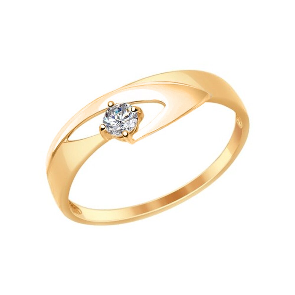 

Кольцо SOKOLOV из золота с фианитом