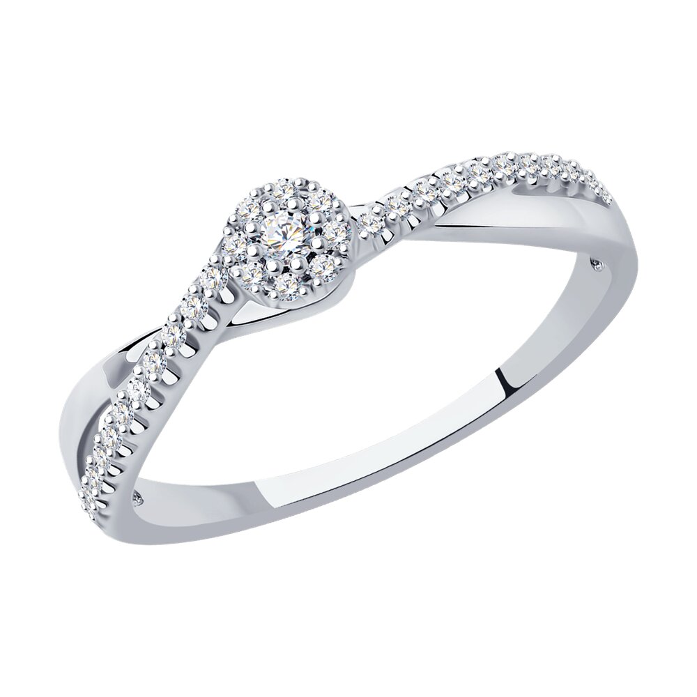

Кольцо SOKOLOV Diamonds из белого золота с бриллиантами