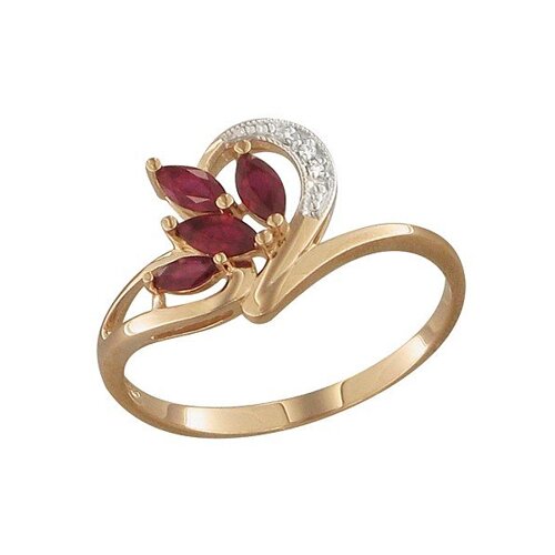 

Кольцо SOKOLOV из золота с бриллиантами и рубинами