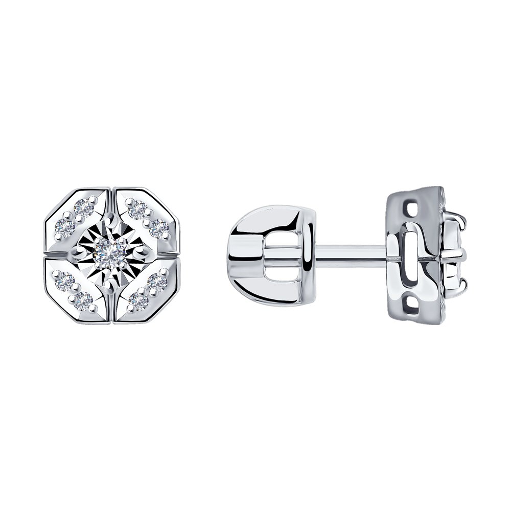 

Серьги SOKOLOV Diamonds из белого золота с бриллиантами