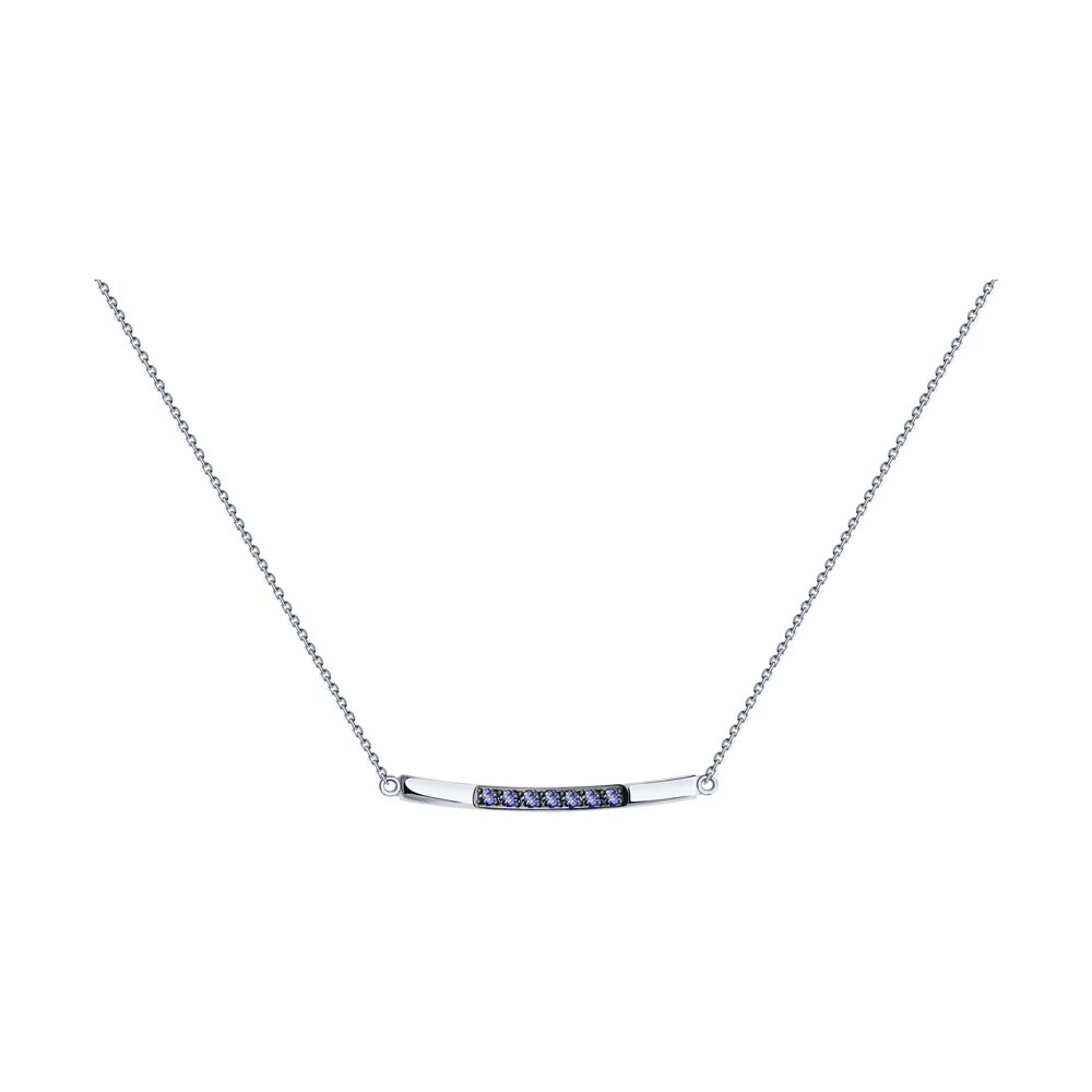 

Колье SOKOLOV Diamonds из белого золота с танзанитами
