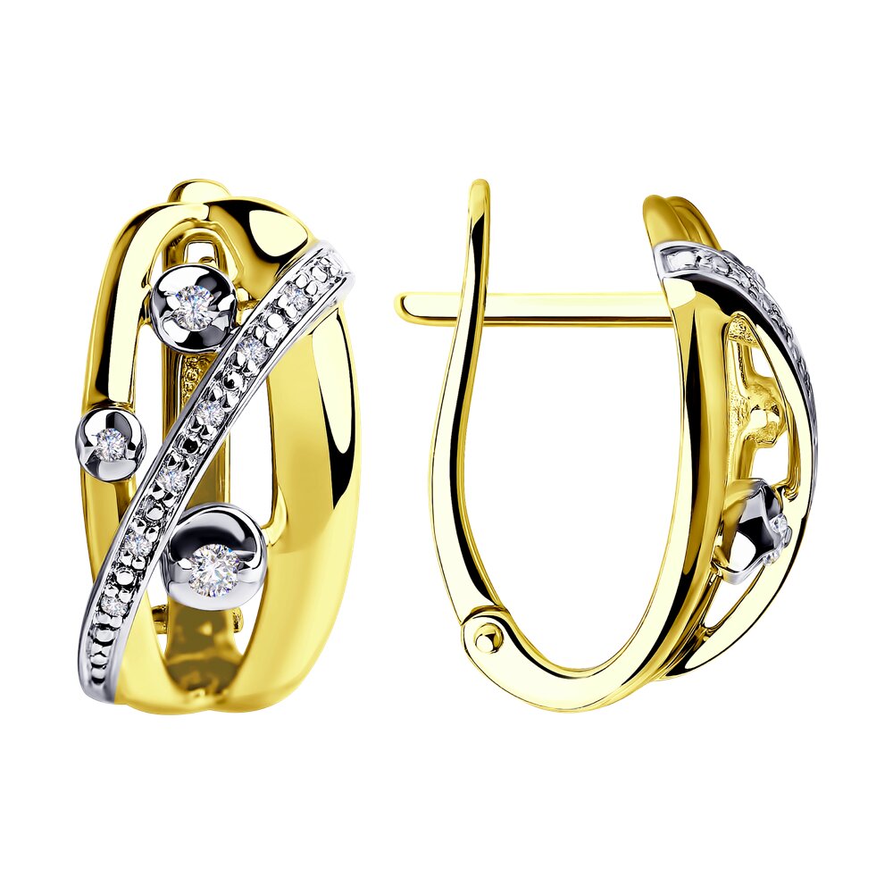 

Серьги SOKOLOV Diamonds из желтого золота с бриллиантами