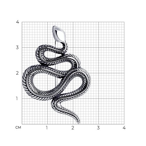 Брошь из чернёного серебра - фото 3