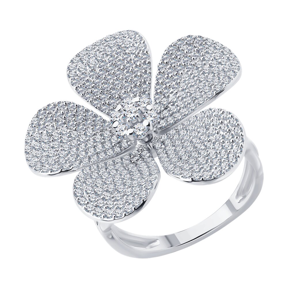 Кольцо SOKOLOV из белого золота с бриллиантами 464990₽