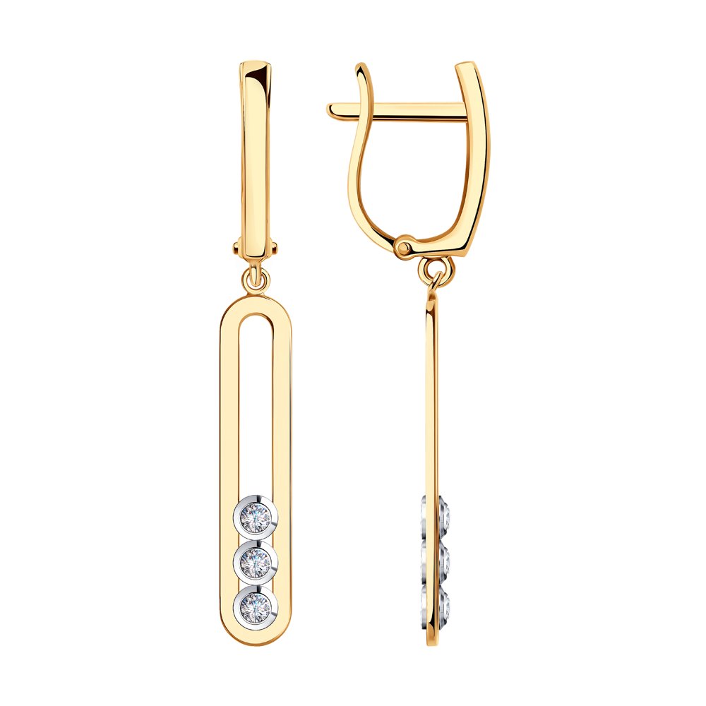 

Серьги SOKOLOV из золота с фианитами