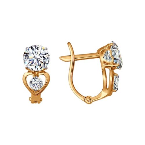 

Серьги SOKOLOV из золота со Swarovski Zirconia