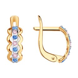 Серьги SOKOLOV из золота с фианитами 8400₽