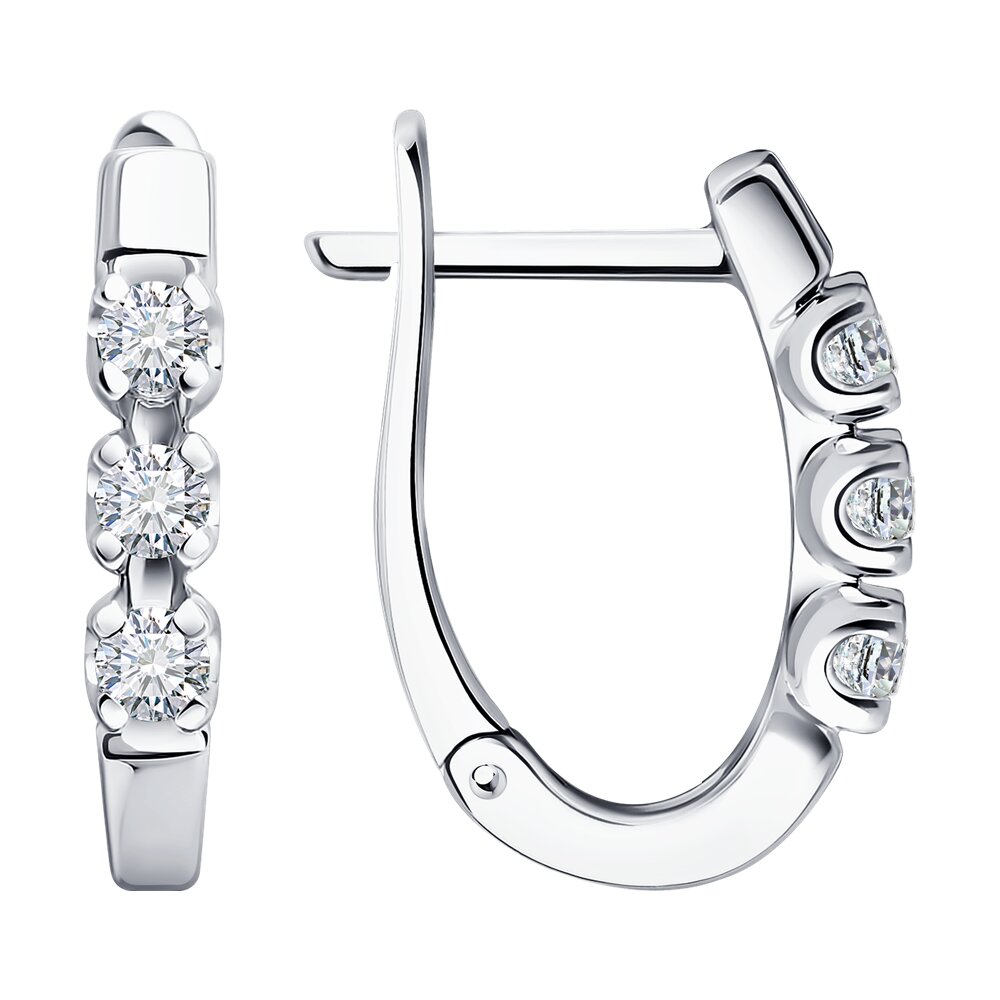 

Серьги SOKOLOV Diamonds из белого золота с бриллиантами
