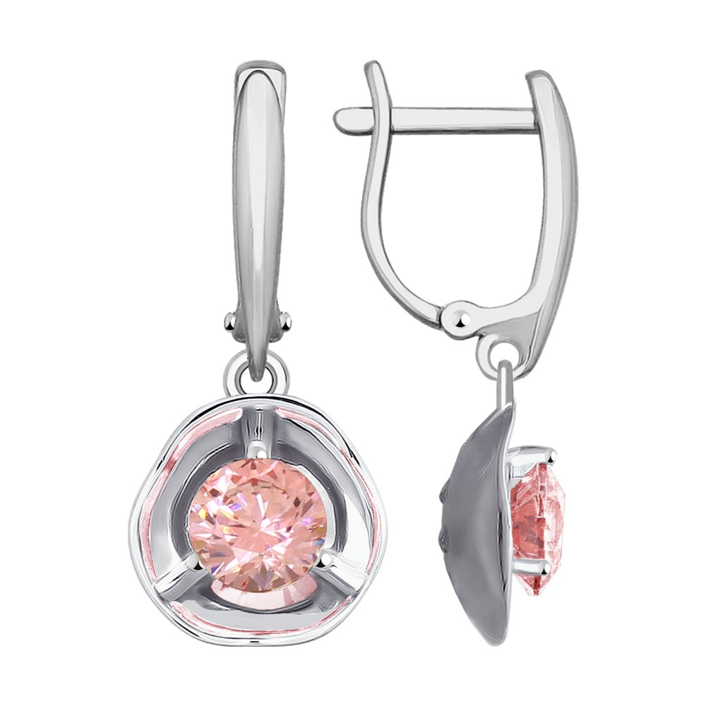 

Серьги SOKOLOV из белого золота со Swarovski Zirconia