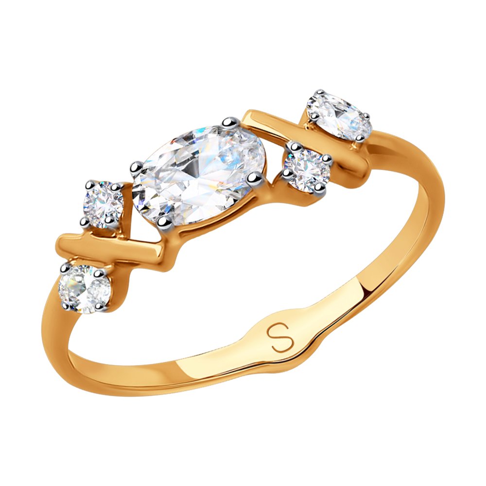 

Кольцо SOKOLOV из золота со Swarovski Zirconia
