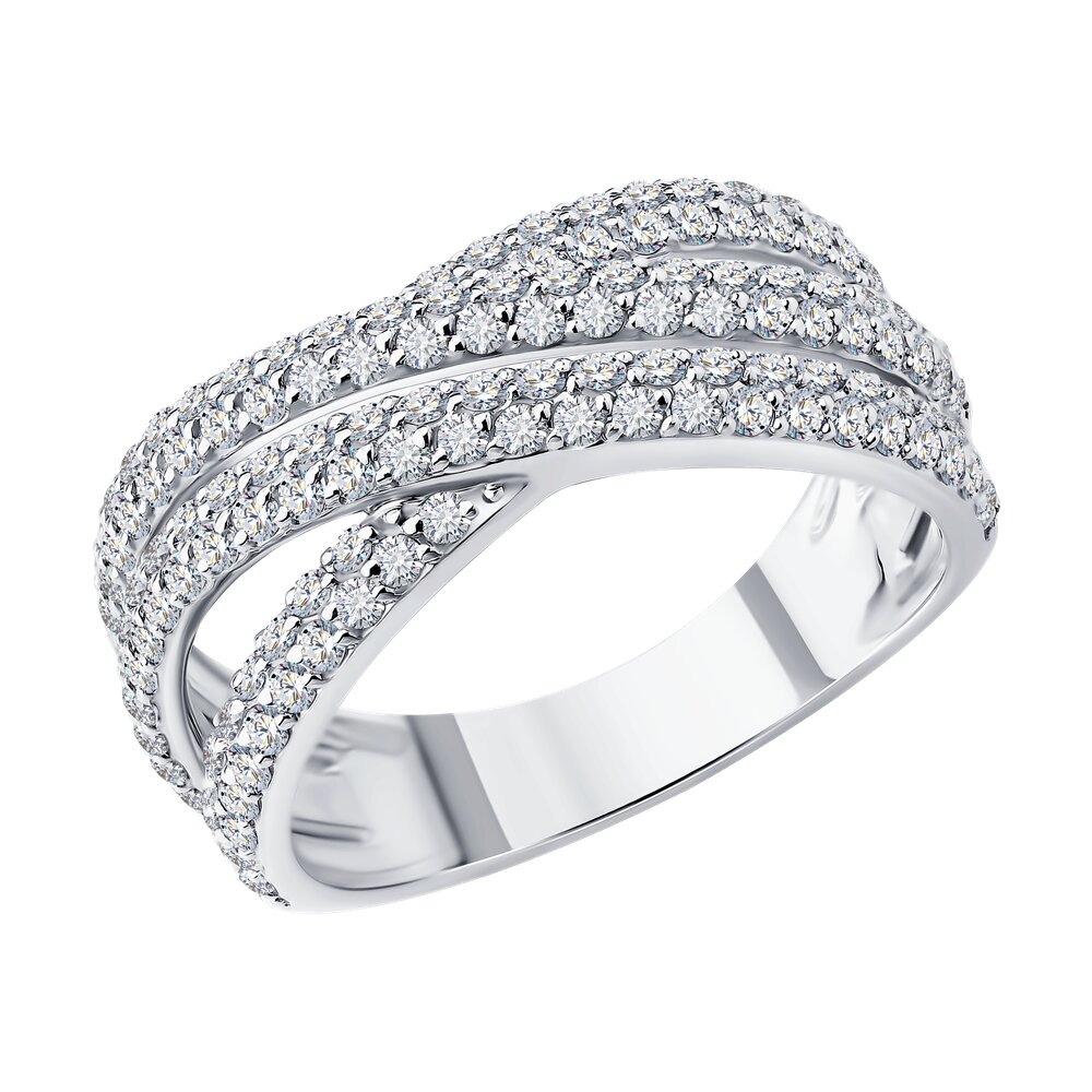 Кольцо SOKOLOV из белого золота с бриллиантами 439990₽