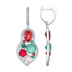 Серьги из серебра «Матрёшки»