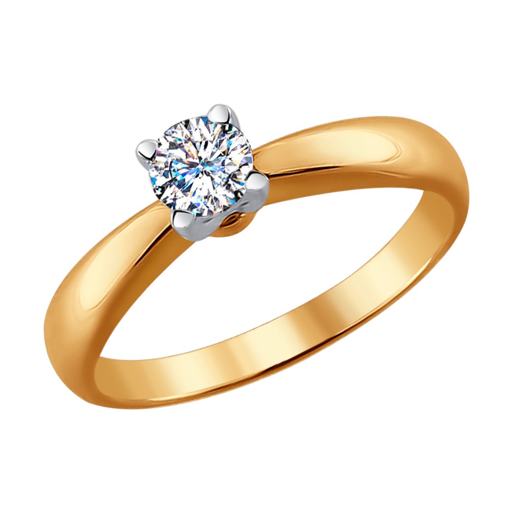 

Кольцо SOKOLOV Diamonds из комбинированного золота с бриллиантом