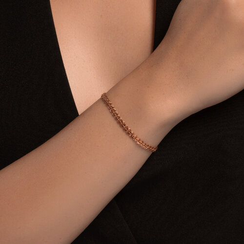 Браслет из золочёного серебра - фото 3