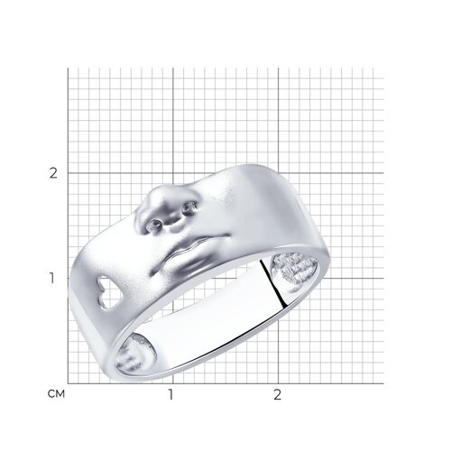 Кольцо из серебра SOKOLOV - купить в официальном интернет-магазине