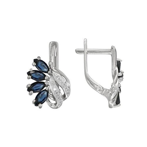 

Серьги SOKOLOV из белого золота с бриллиантами и сапфирами