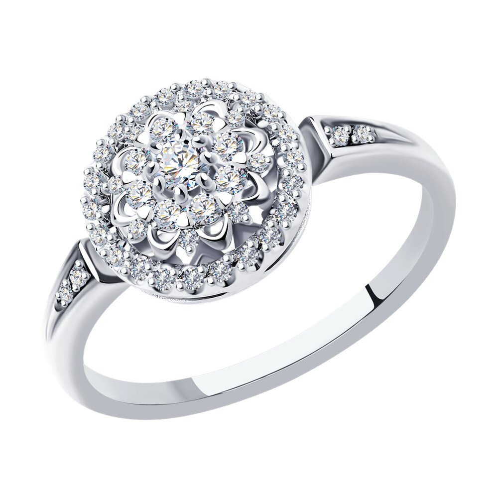 

Кольцо SOKOLOV Diamonds из белого золота с бриллиантами