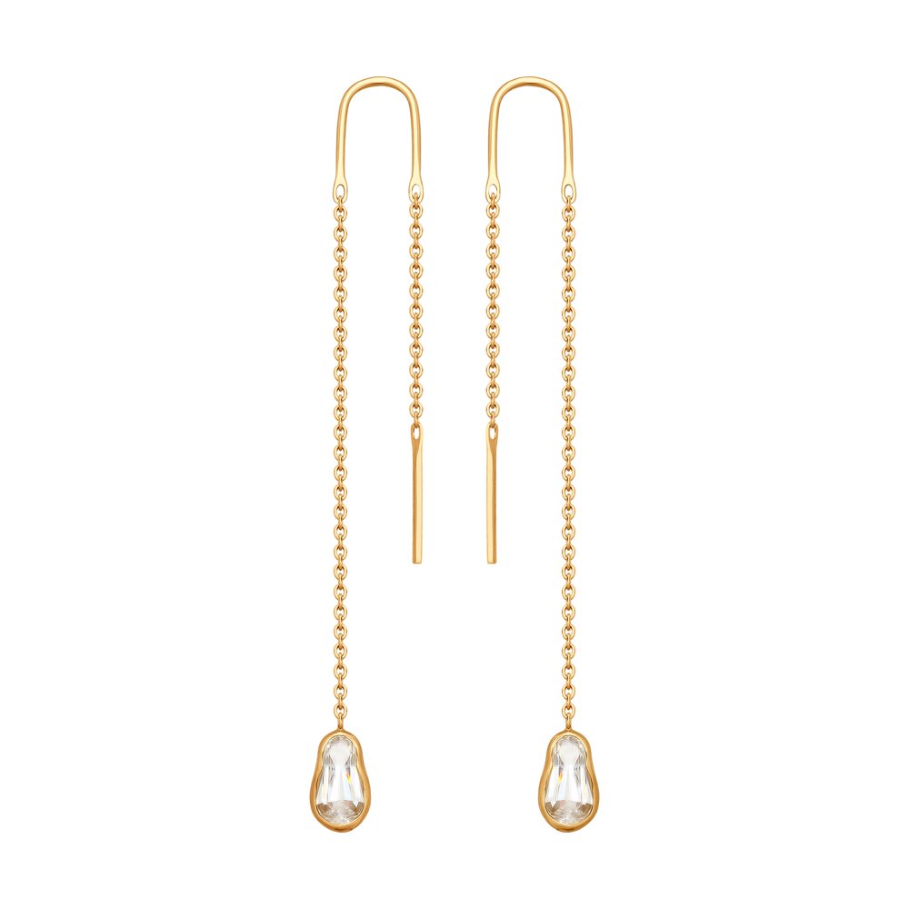 

Серьги SOKOLOV из золота со Swarovski Zirconia