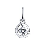 Подвеска из серебра со Swarovski Zirconia