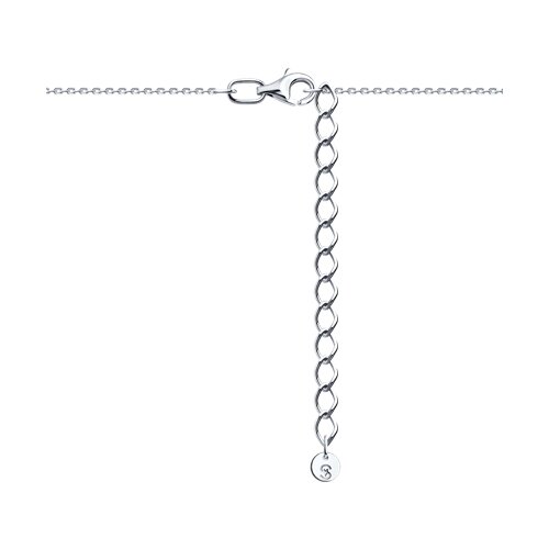 Колье из серебра с бриллиантом - фото 2