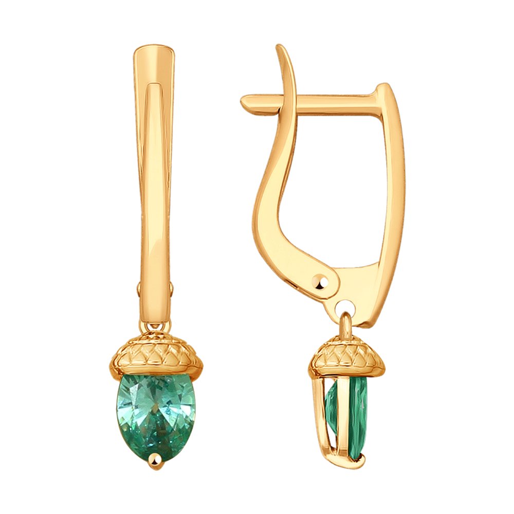 

Серьги SOKOLOV из золота со Swarovski Zirconia