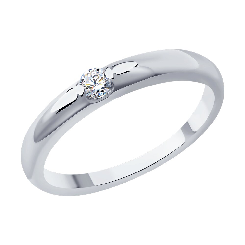 

Кольцо SOKOLOV Diamonds из белого золота с бриллиантом