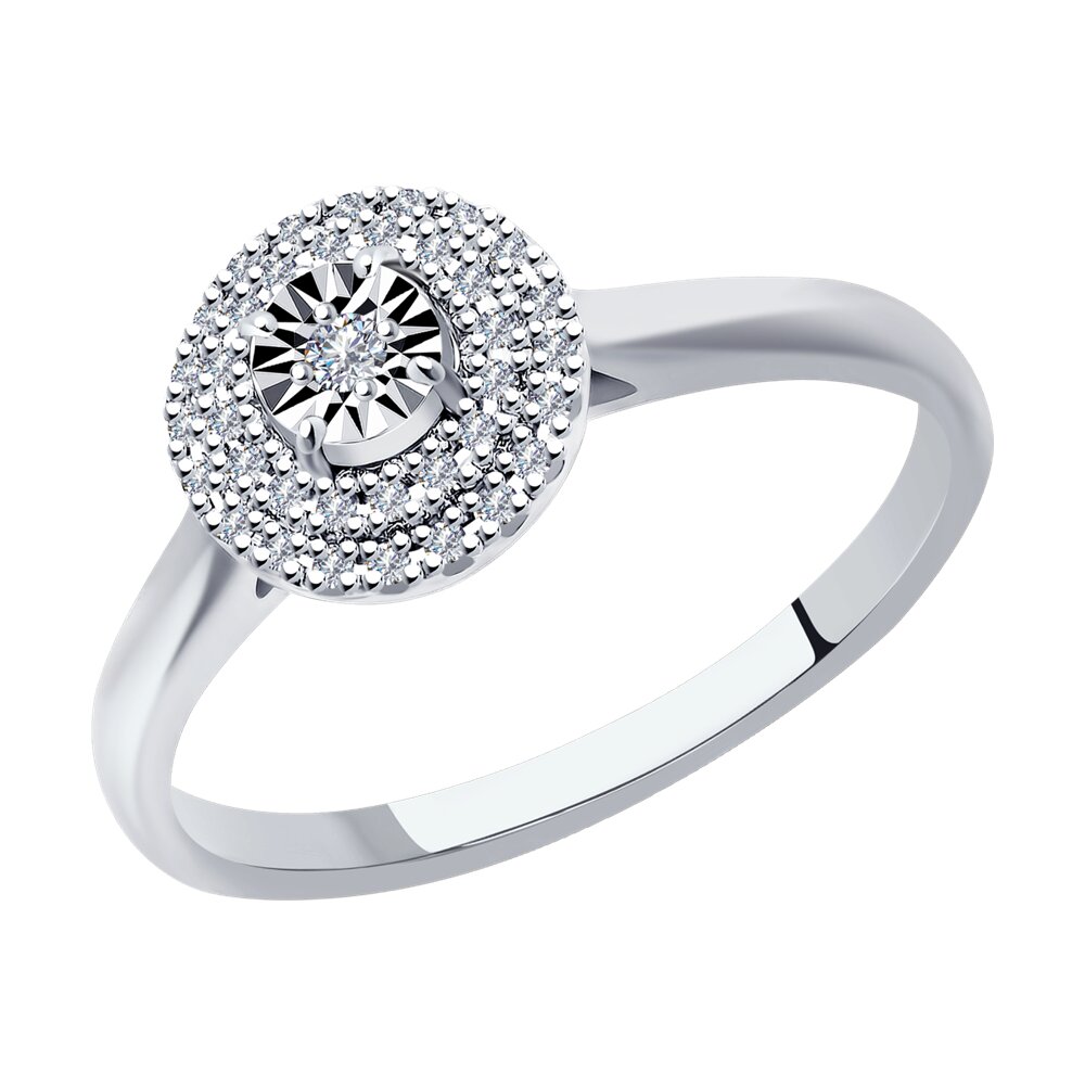 

Кольцо SOKOLOV Diamonds из белого золота с бриллиантами