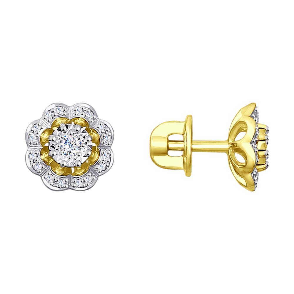 

Серьги SOKOLOV Diamonds из желтого золота с бриллиантами