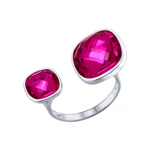 

Кольцо SOKOLOV из серебра с сиреневыми кристаллами swarovski
