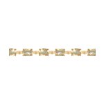 Браслет из золота с топазами Swarovski и жёлтыми Swarovski Zirconia