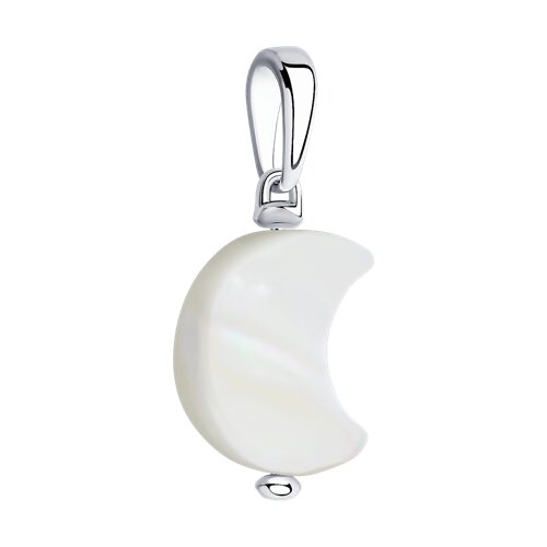 Подвеска из серебра с перламутром - фото 2