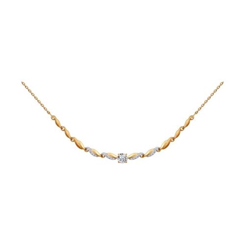 

Колье SOKOLOV из золота со swarovski zirconia