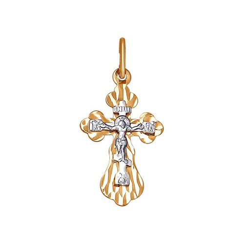 

Крест SOKOLOV из комбинированного золота с алмазной гранью